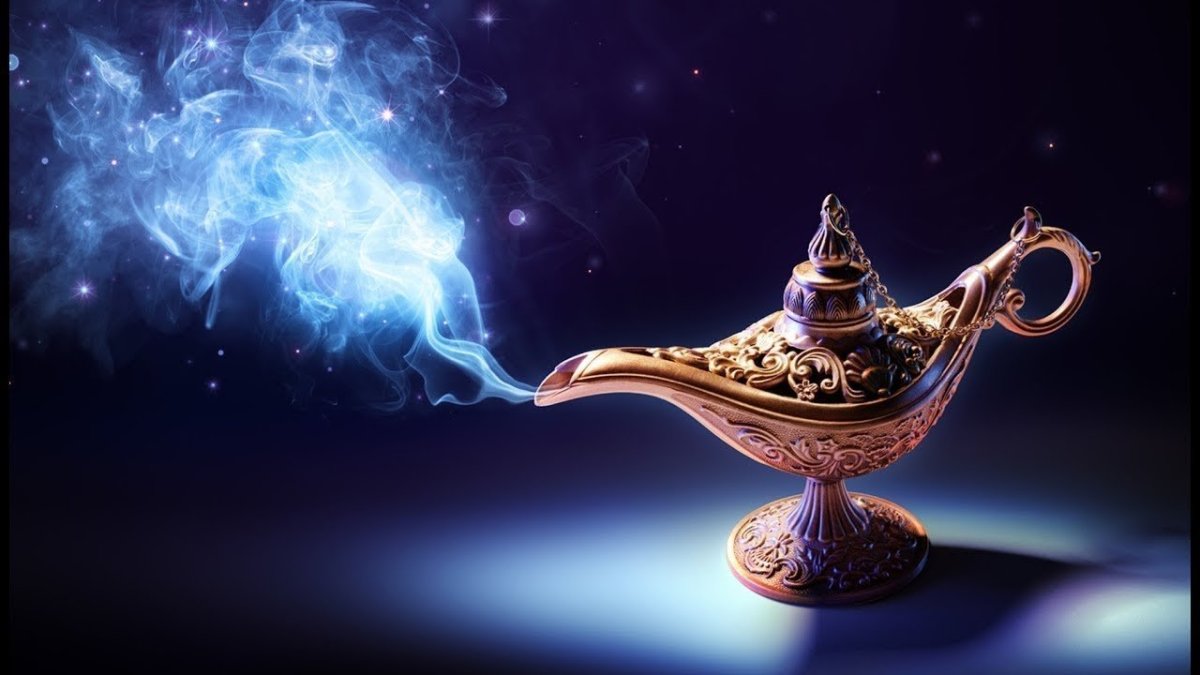 Аладдин Волшебная лампа вектор