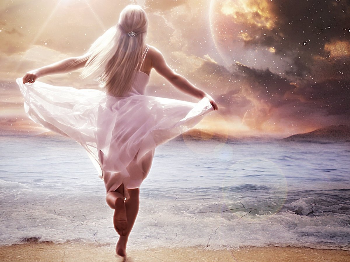 Девушка легкость