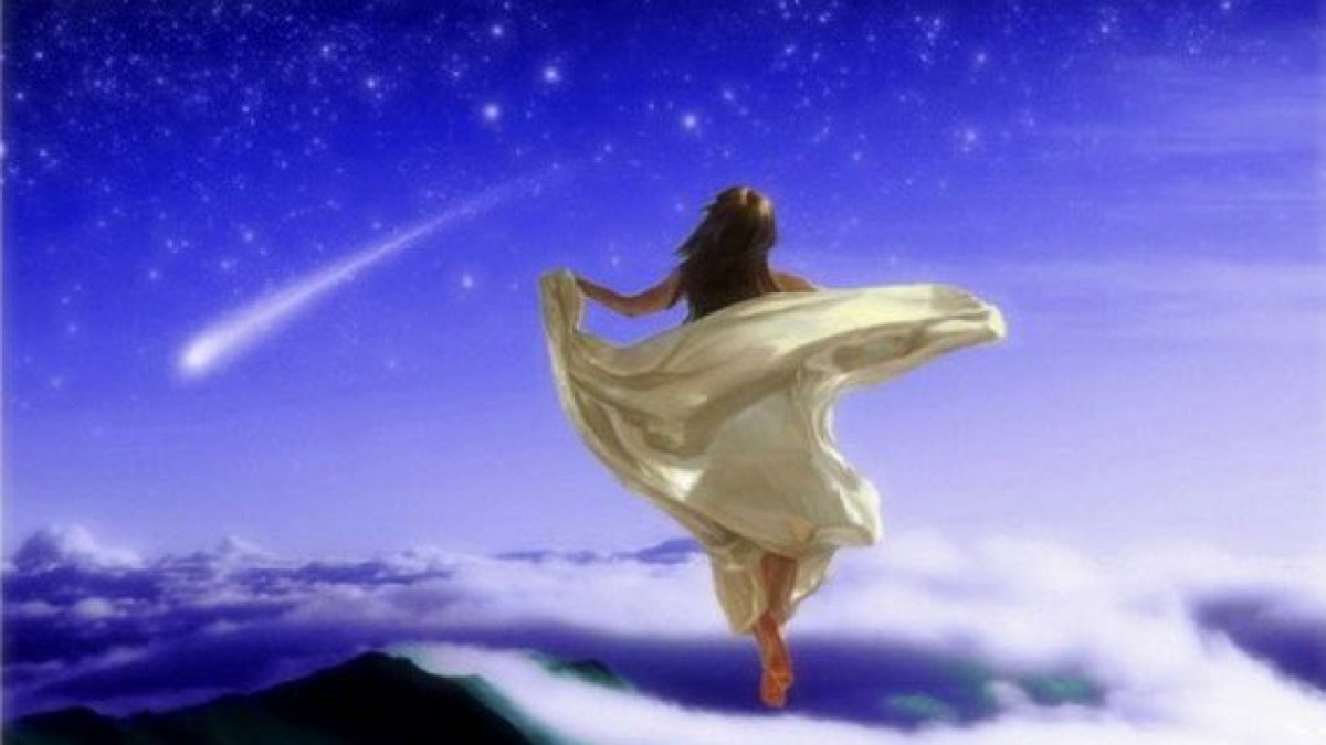 Полет души в небо