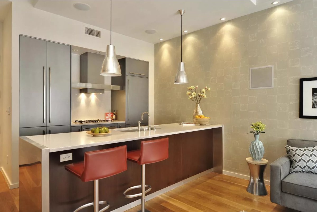 Обои для маленькой кухни