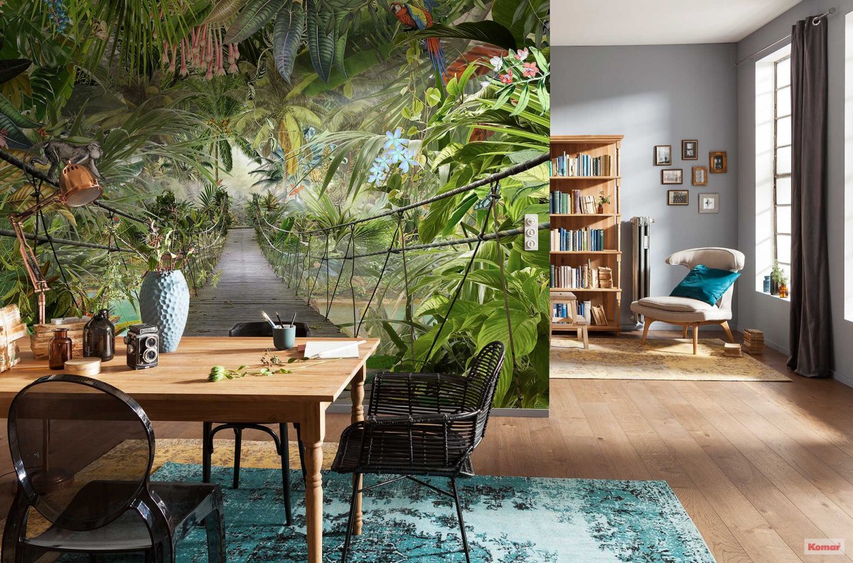 Фреска листья пальмы