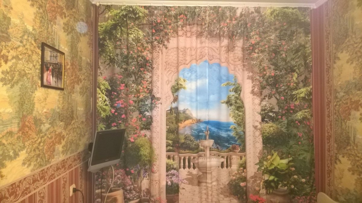 Обои из гобелена в интерьере