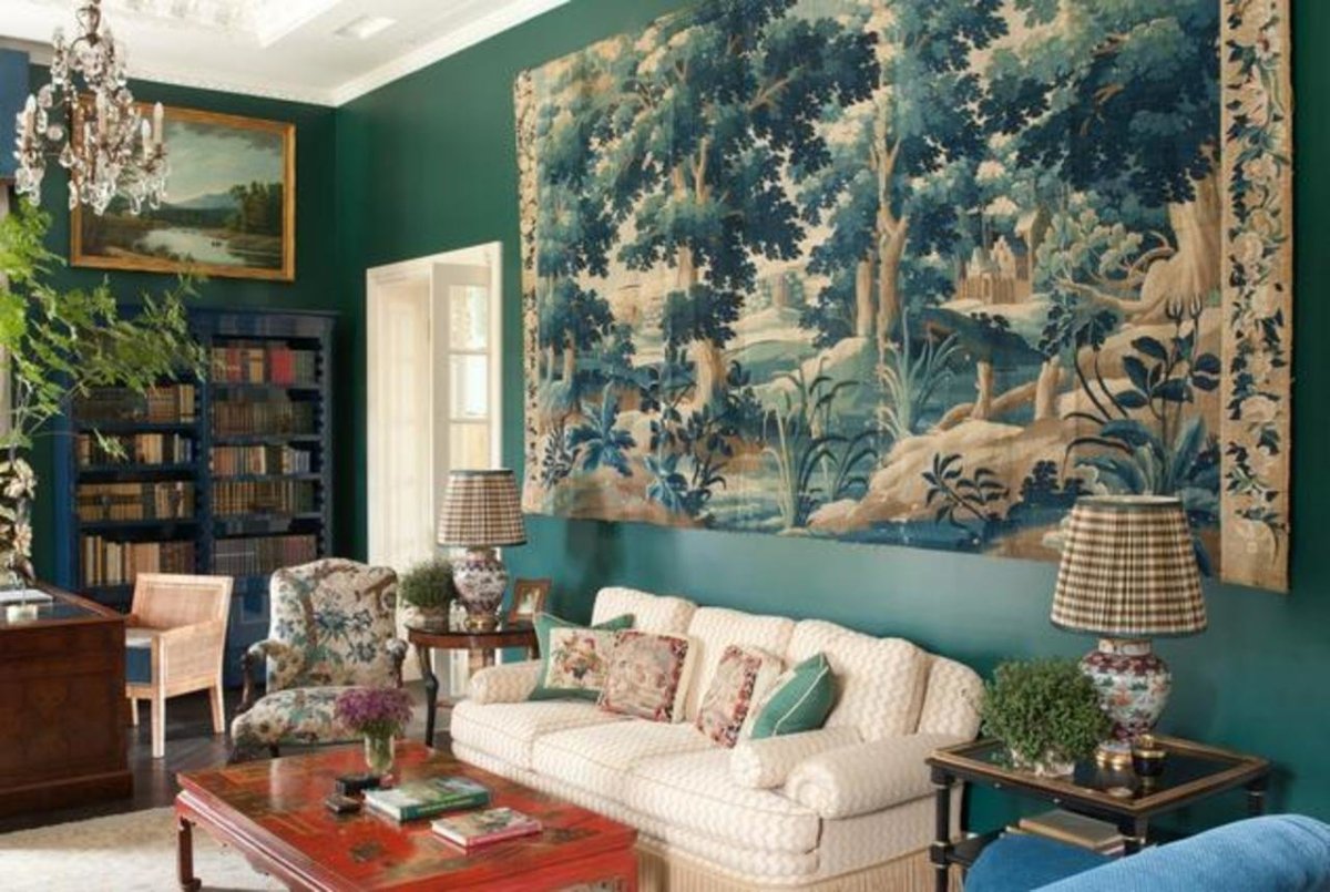 Гобелен в интерьере