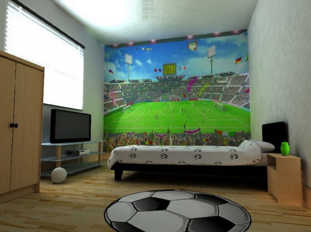 Фотообои для подростка мальчика футбол