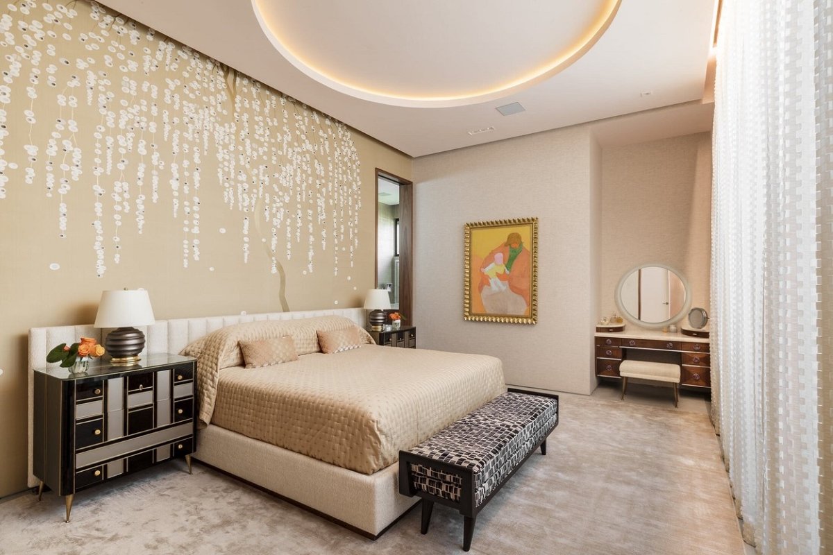 Модные обои для спальни