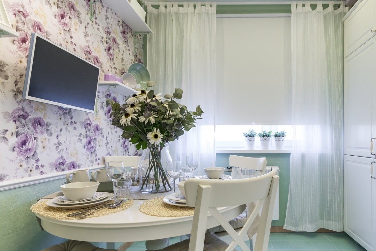 Рулонные шторы в стиле Прованс