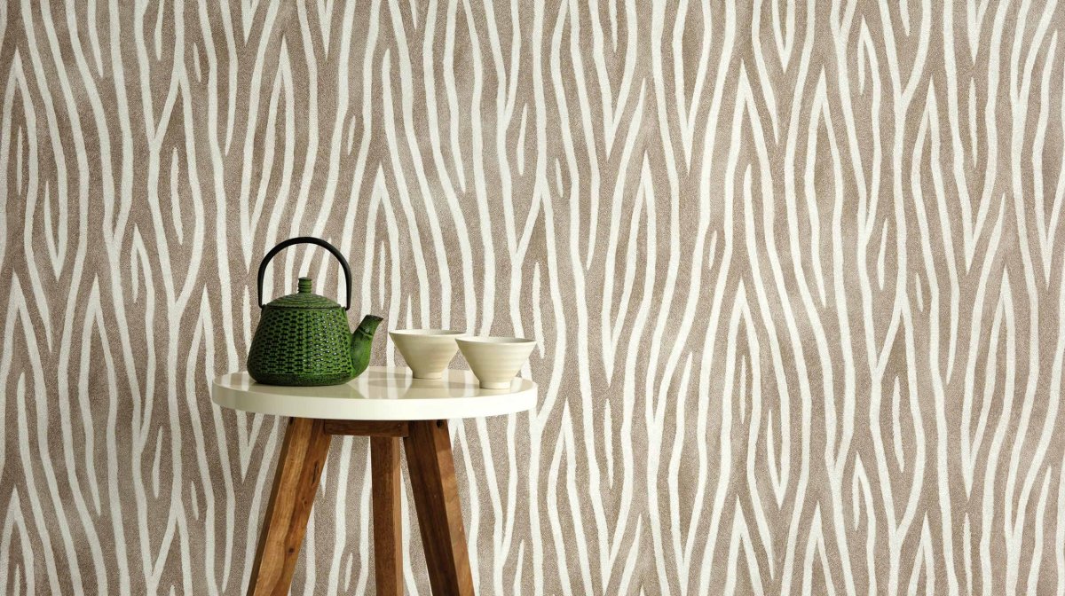 Обои Зебра Леруа Мерлен в интерьере
