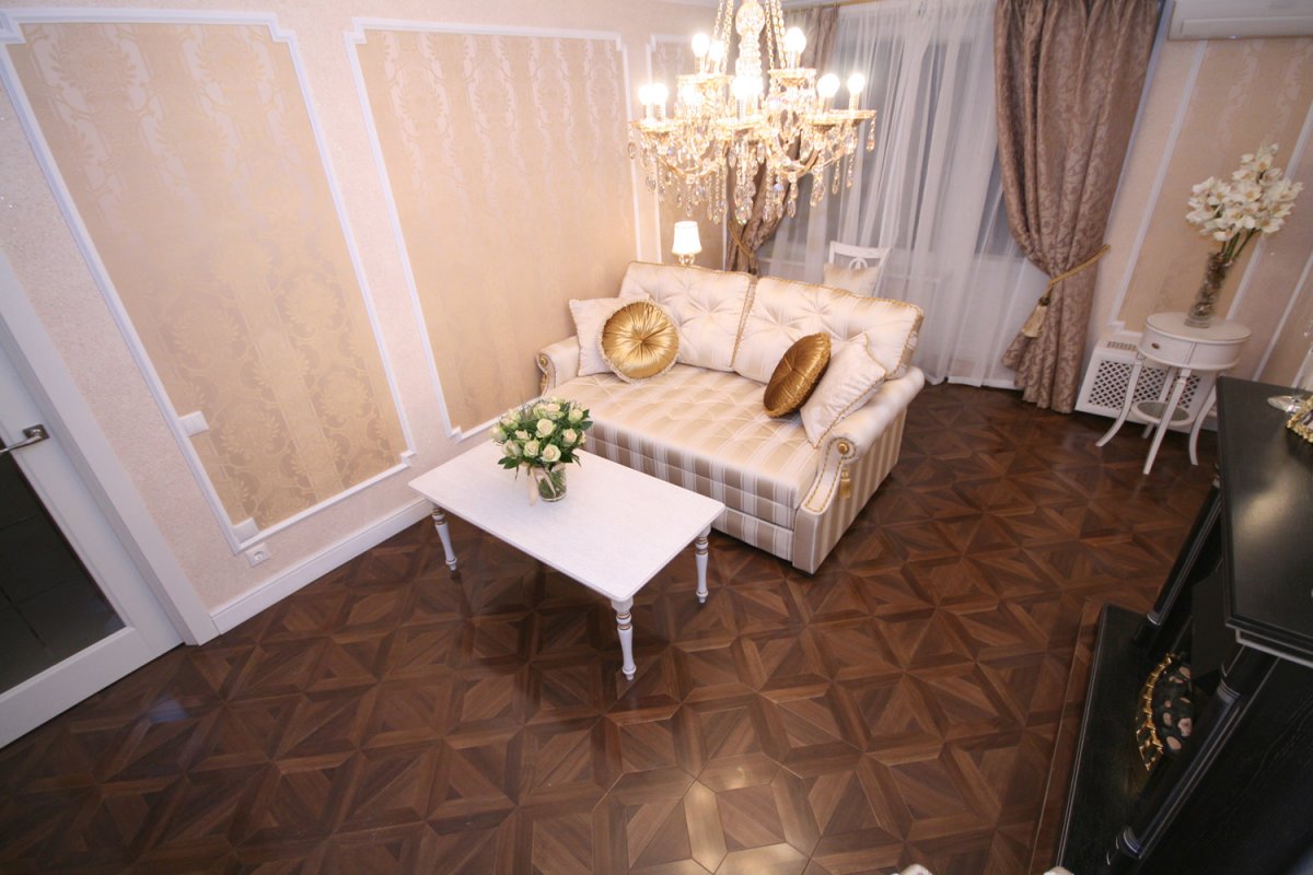 Жидкие обои в классическом стиле