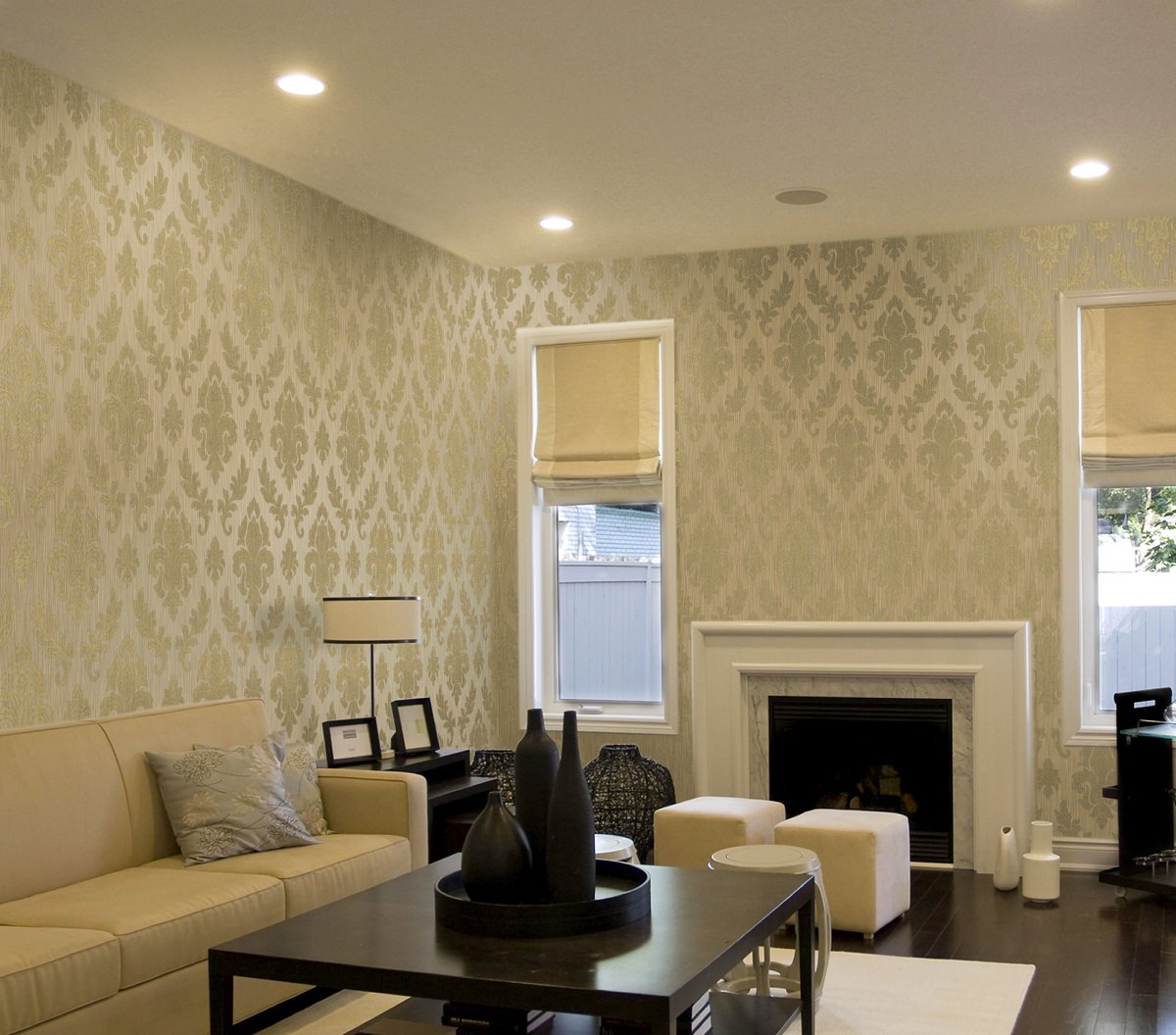 Стильные обои для стен в гостиную