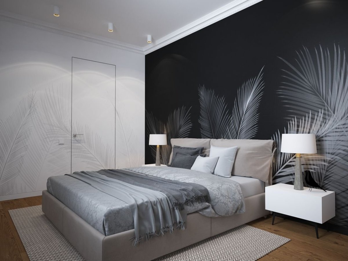 Спальня с папоротником