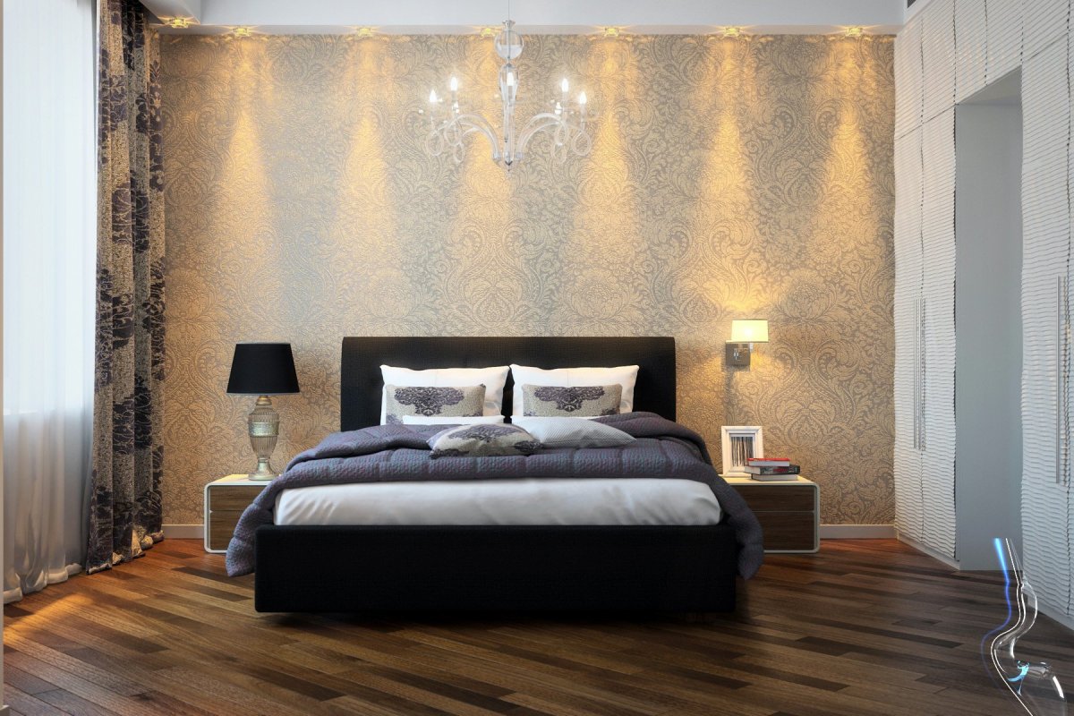 Спальня с перьями