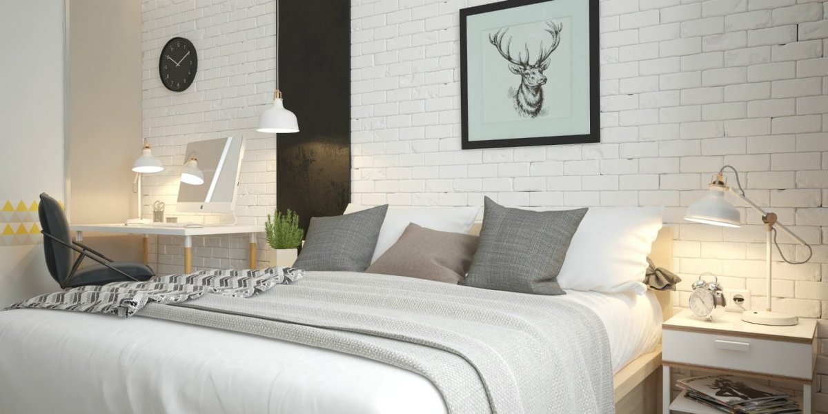 Белый кирпич в интерьере