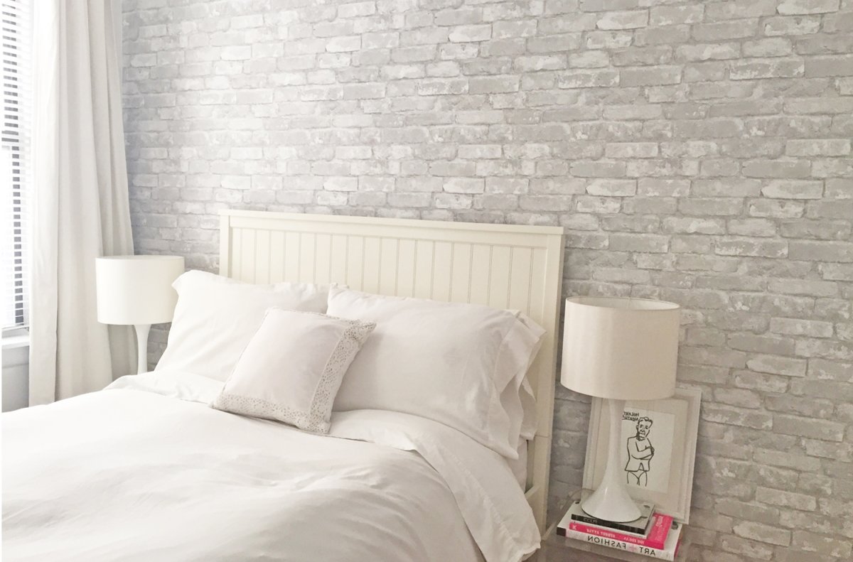 Белый кирпич в интерьере