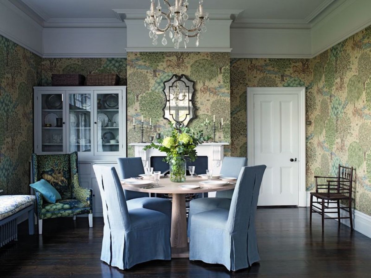 Вильям Морис столовая интерьер