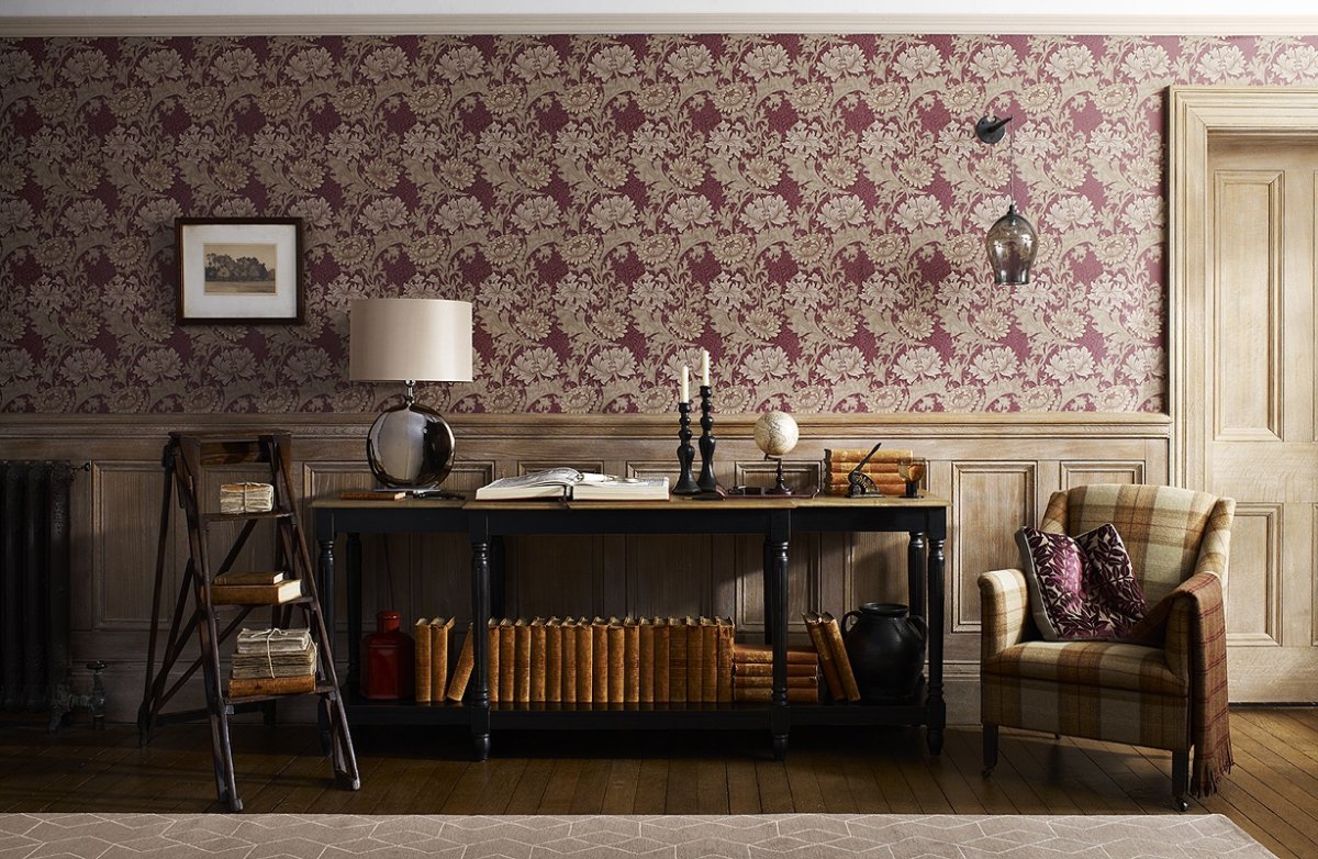 Обои Уильям Моррис в интерьере