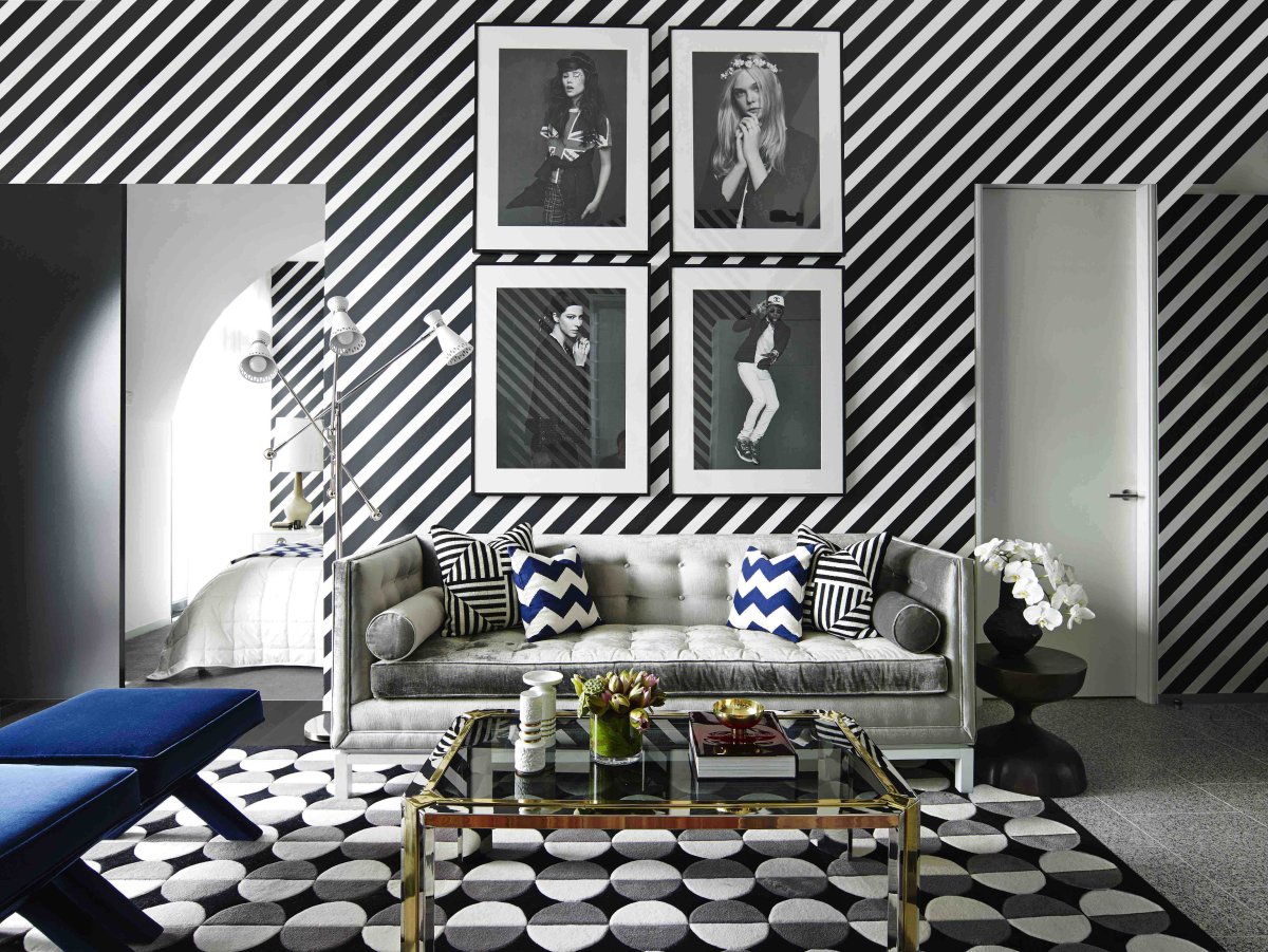 Полоска в интерьере