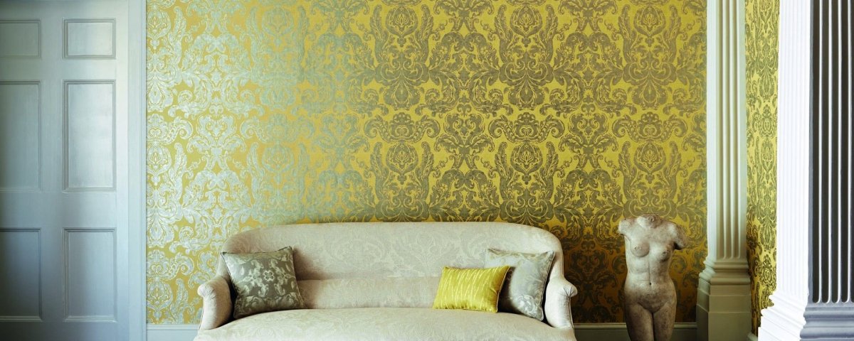 Спальня бирюза с золотом