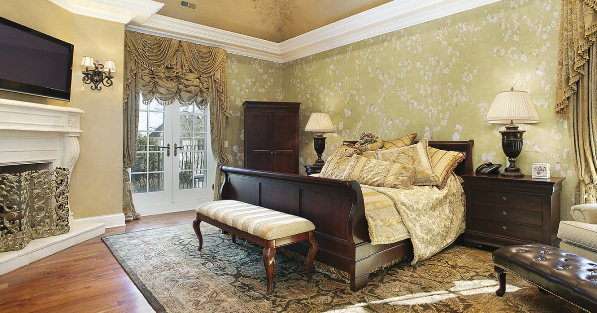 Фрески афреско в интерьере спальни