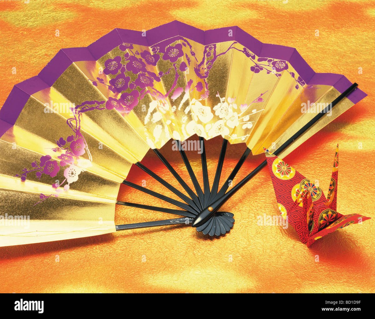 Веер рисунок красками