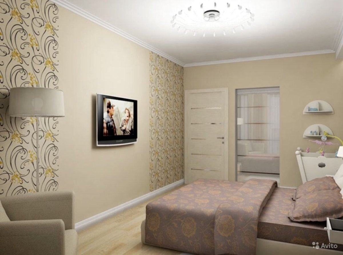 Спальня в двухкомнатной хрущевке