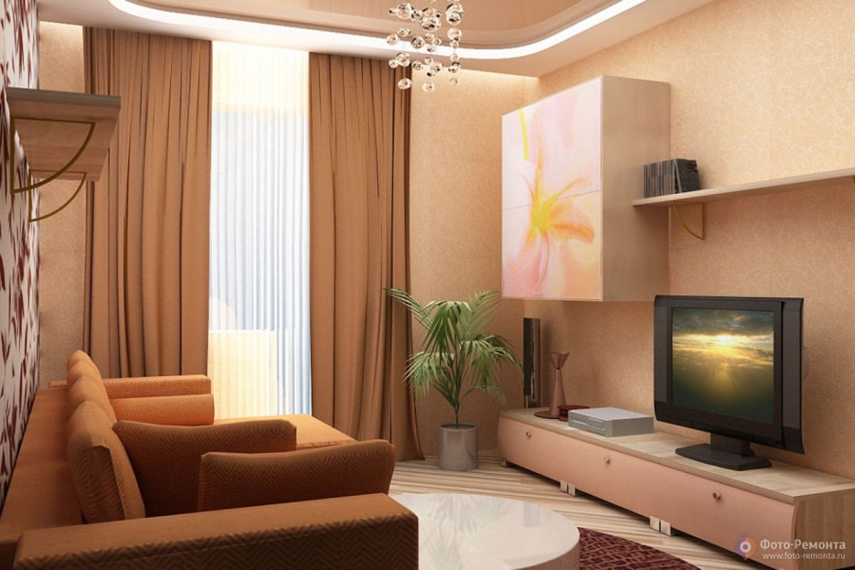 Дизайн гостиной в хрущевке