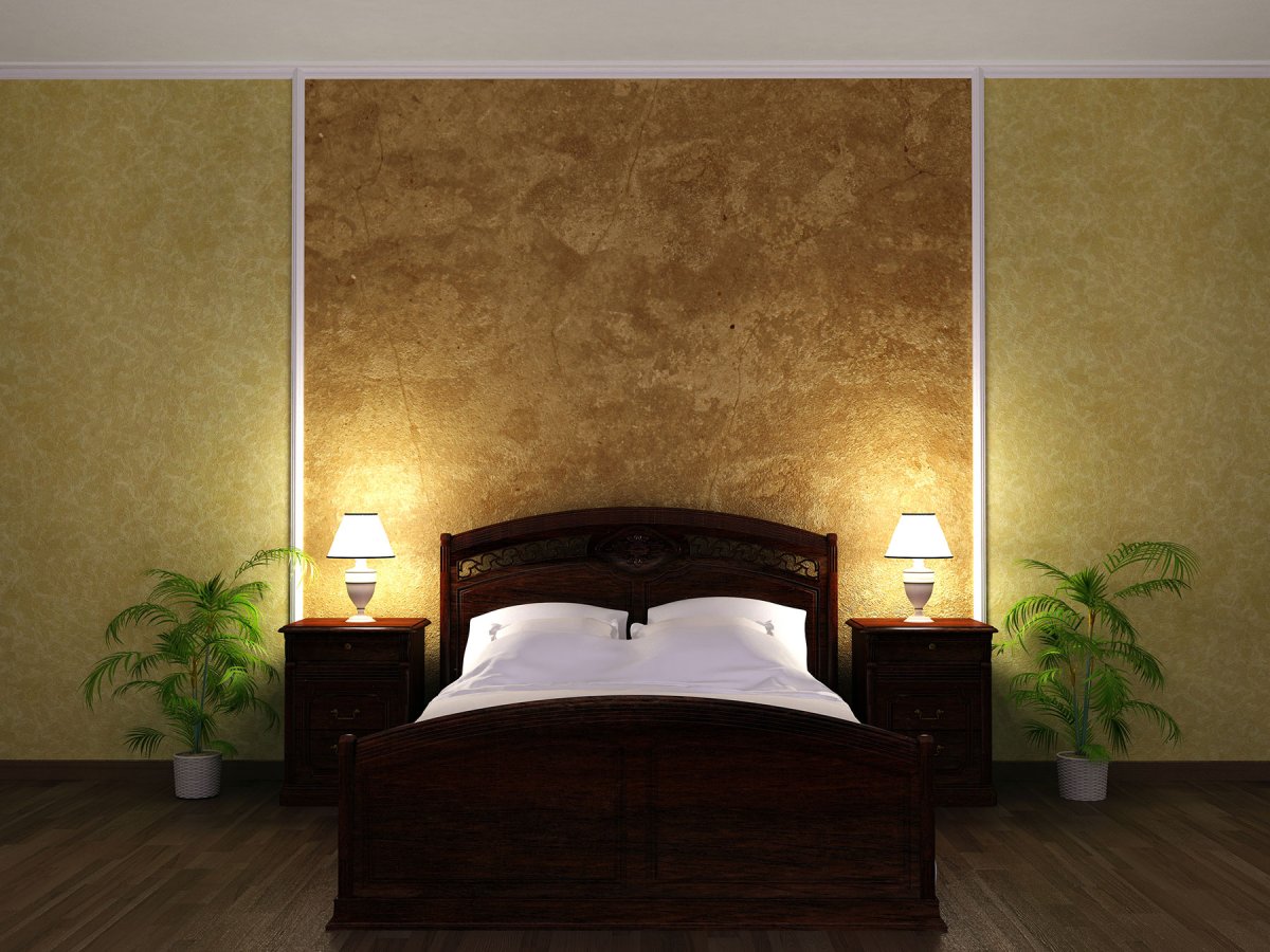 Чем декорировать стыки обоев на стене в спальне