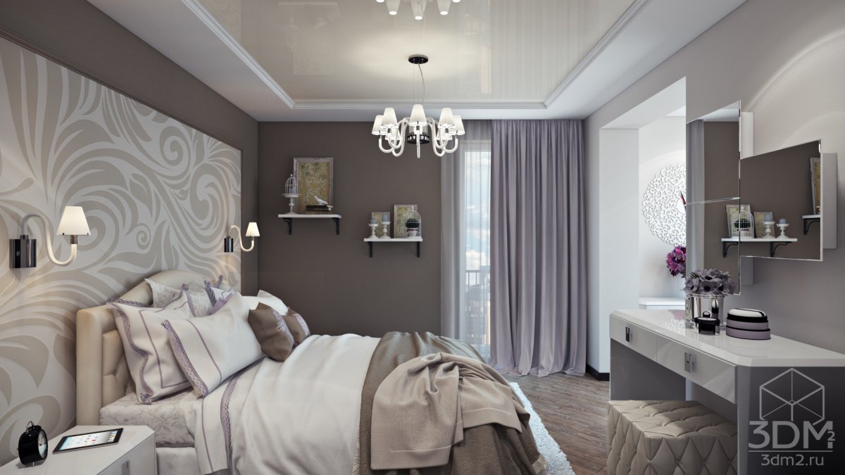 Светлый интерьер гостиной