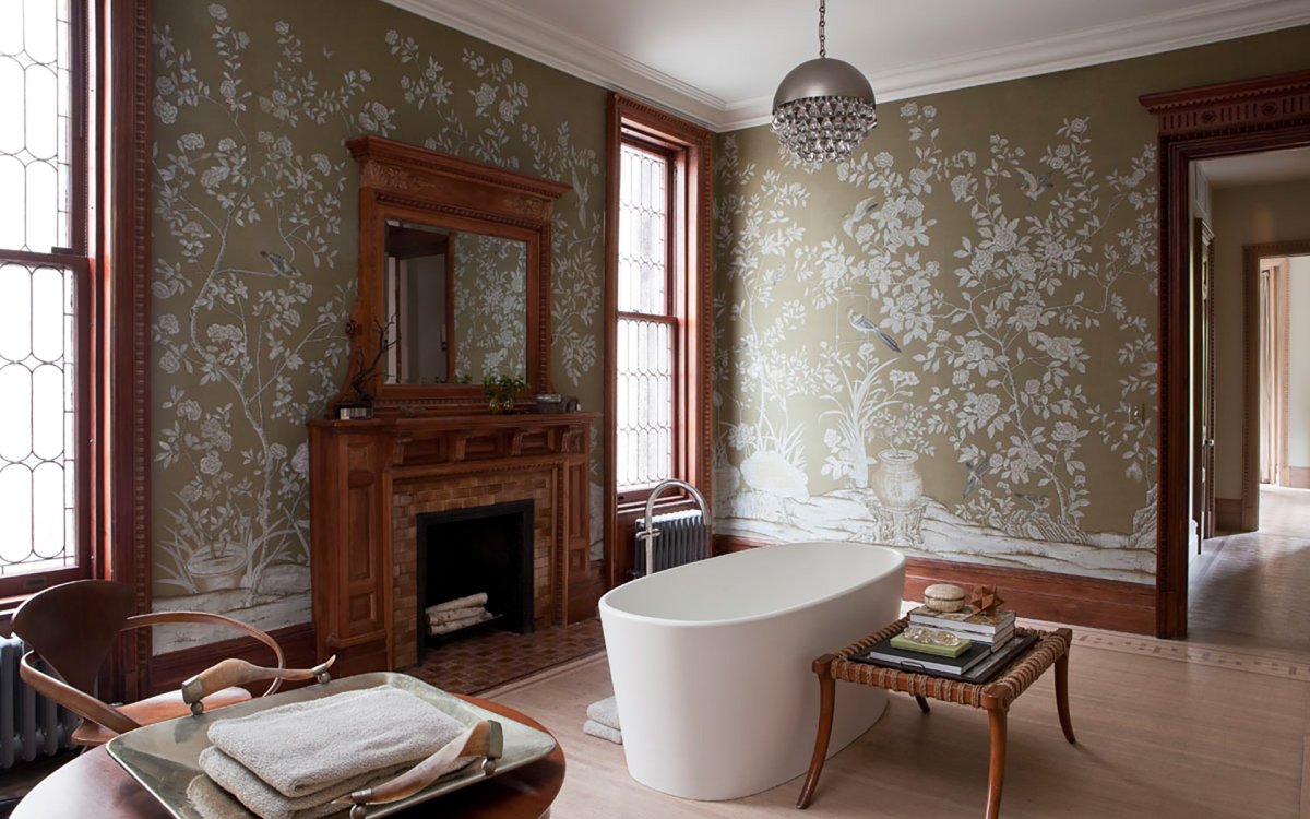 Комбинирование обоев в классическом интерьере