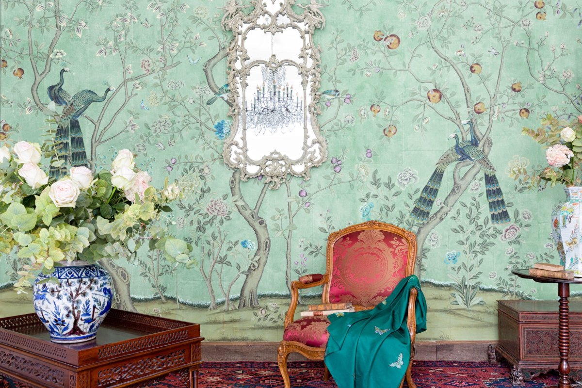 Английские обои de Gournay, коллекция Chinoiserie, артикул St Laurent/c-084