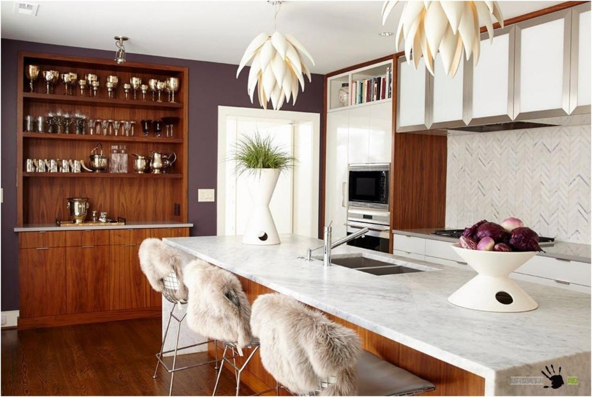 Модные обои для кухни