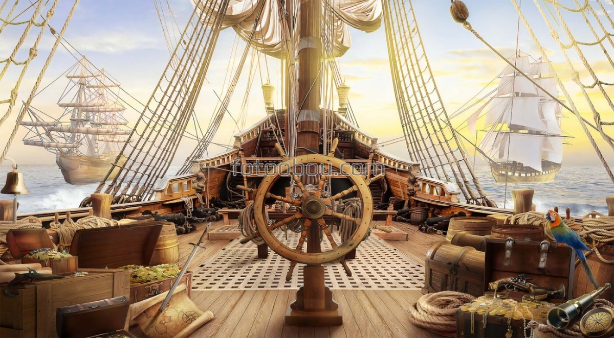 Комната в стиле пиратского корабля