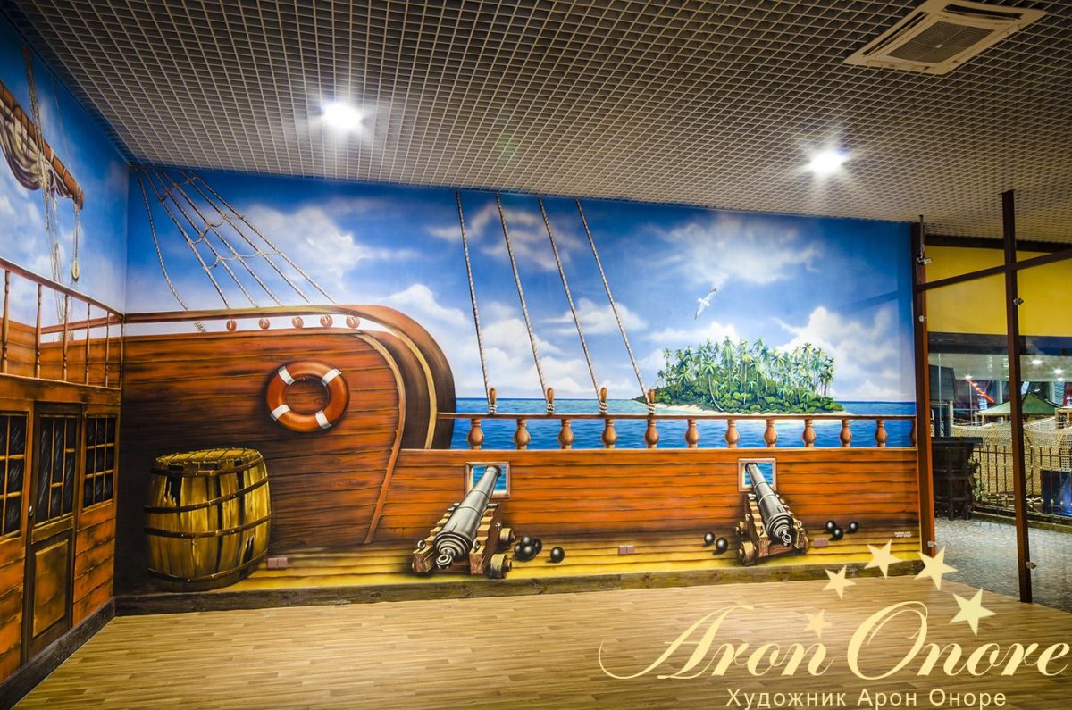 Кабинет в морском стиле