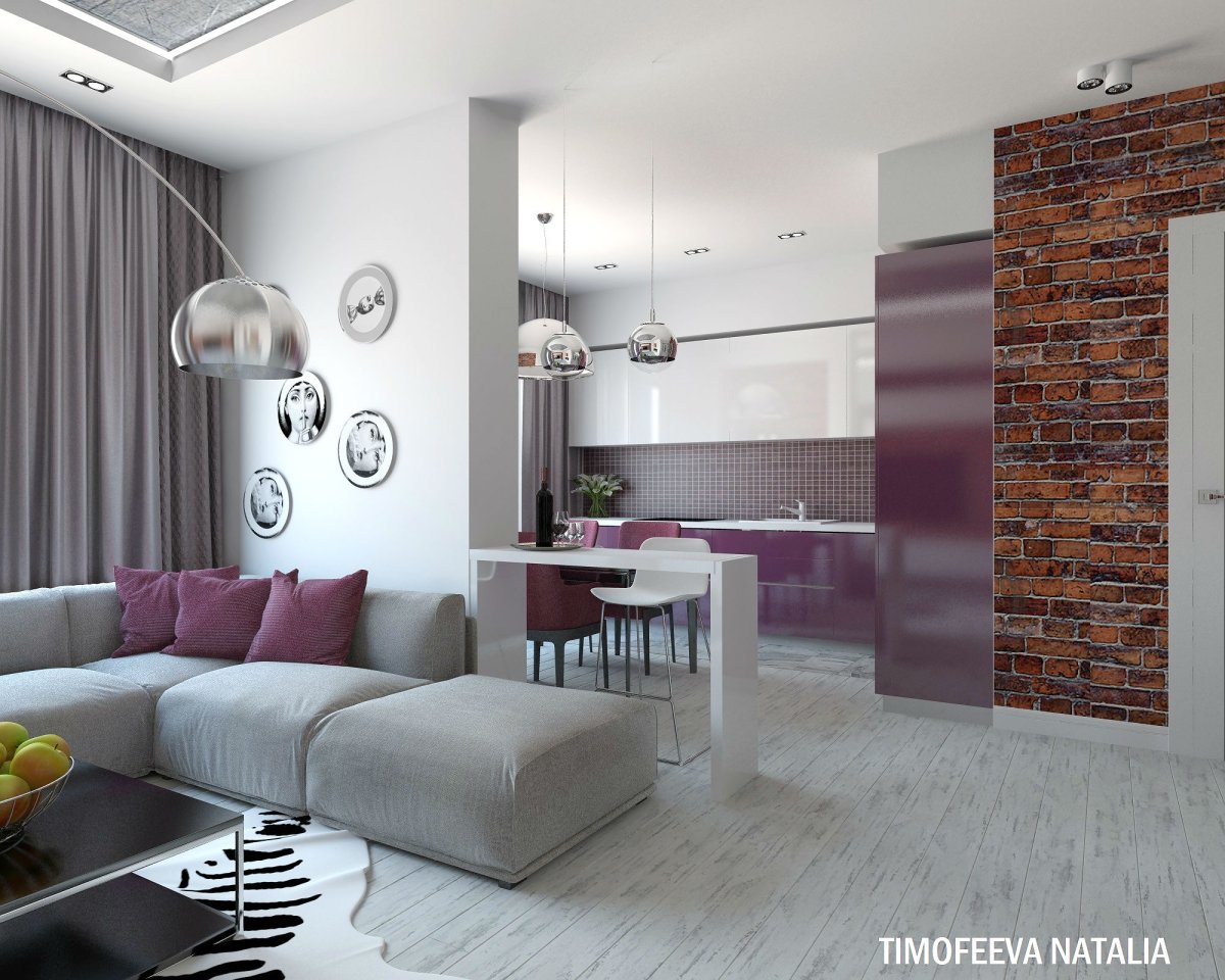 Обои для студии квартиры