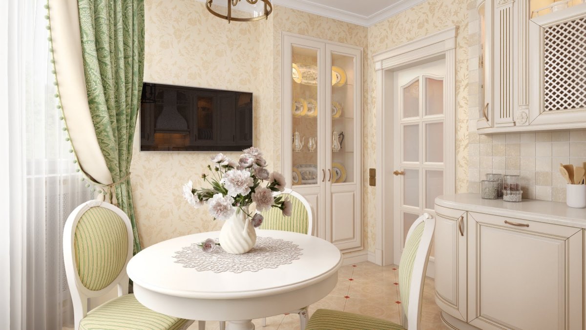 Однокомнатная квартира в классическом стиле