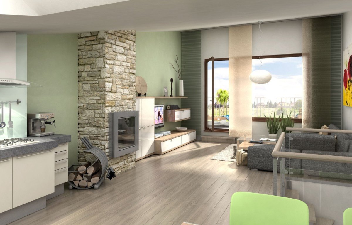 Кухня гостиная