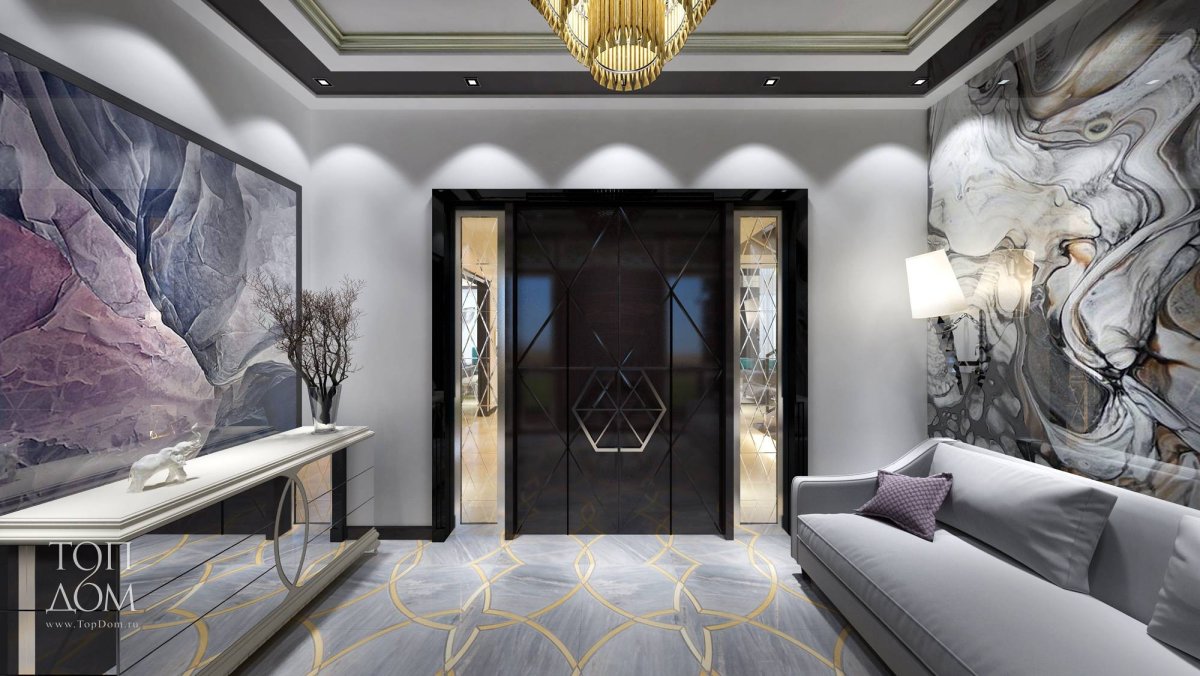 Шикарная большая прихожая