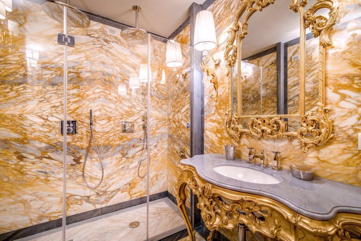 Мрамор мрамор giallo Siena в интерьере