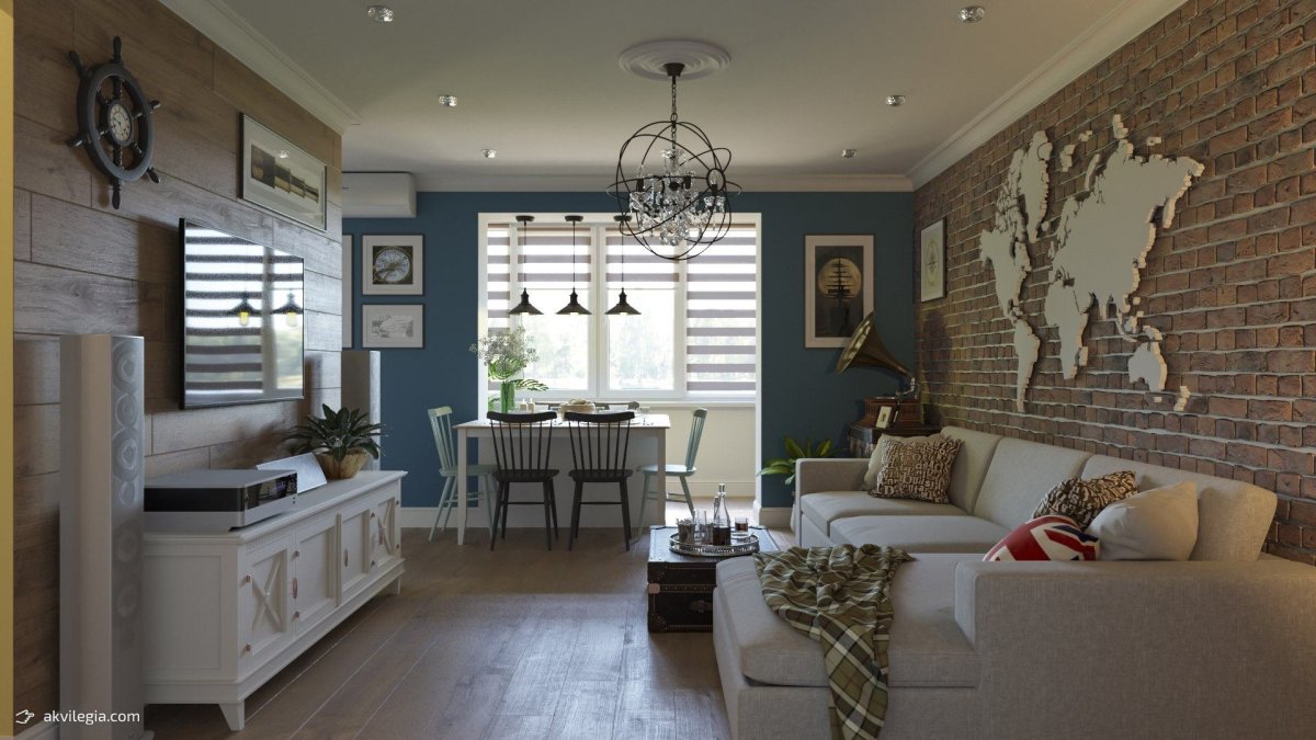 Кухня 11кв в стиле Сканди