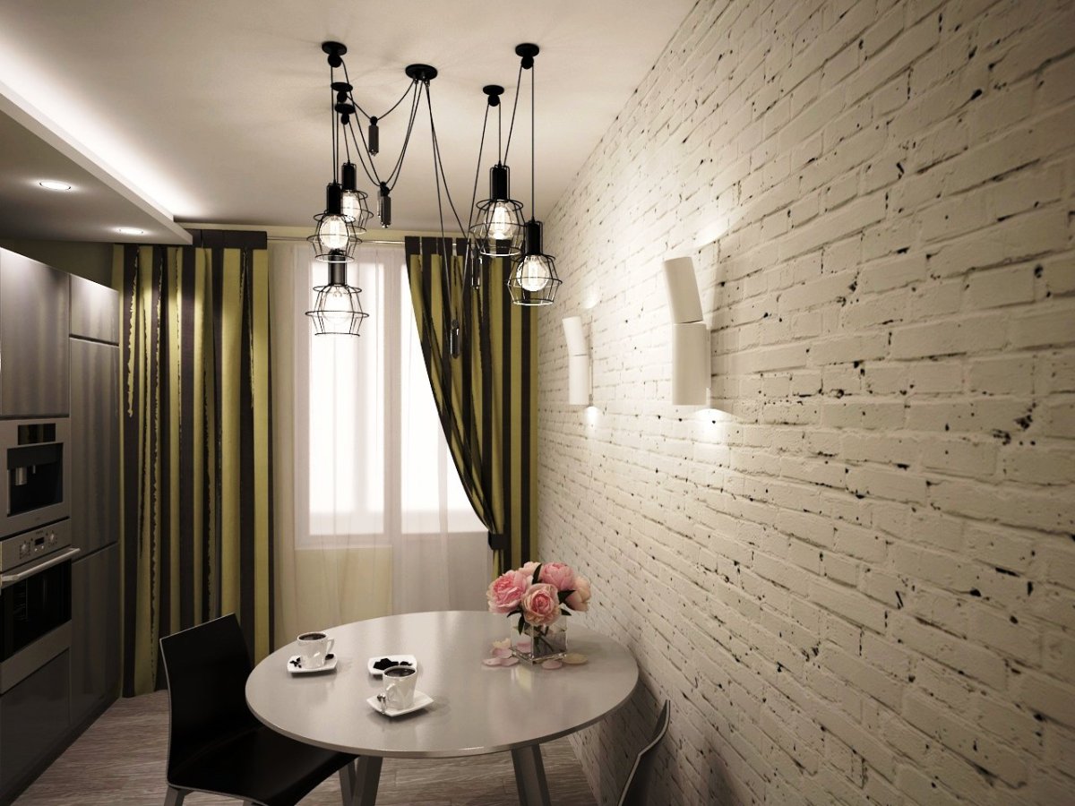 Кухня в стиле Сканди лофт