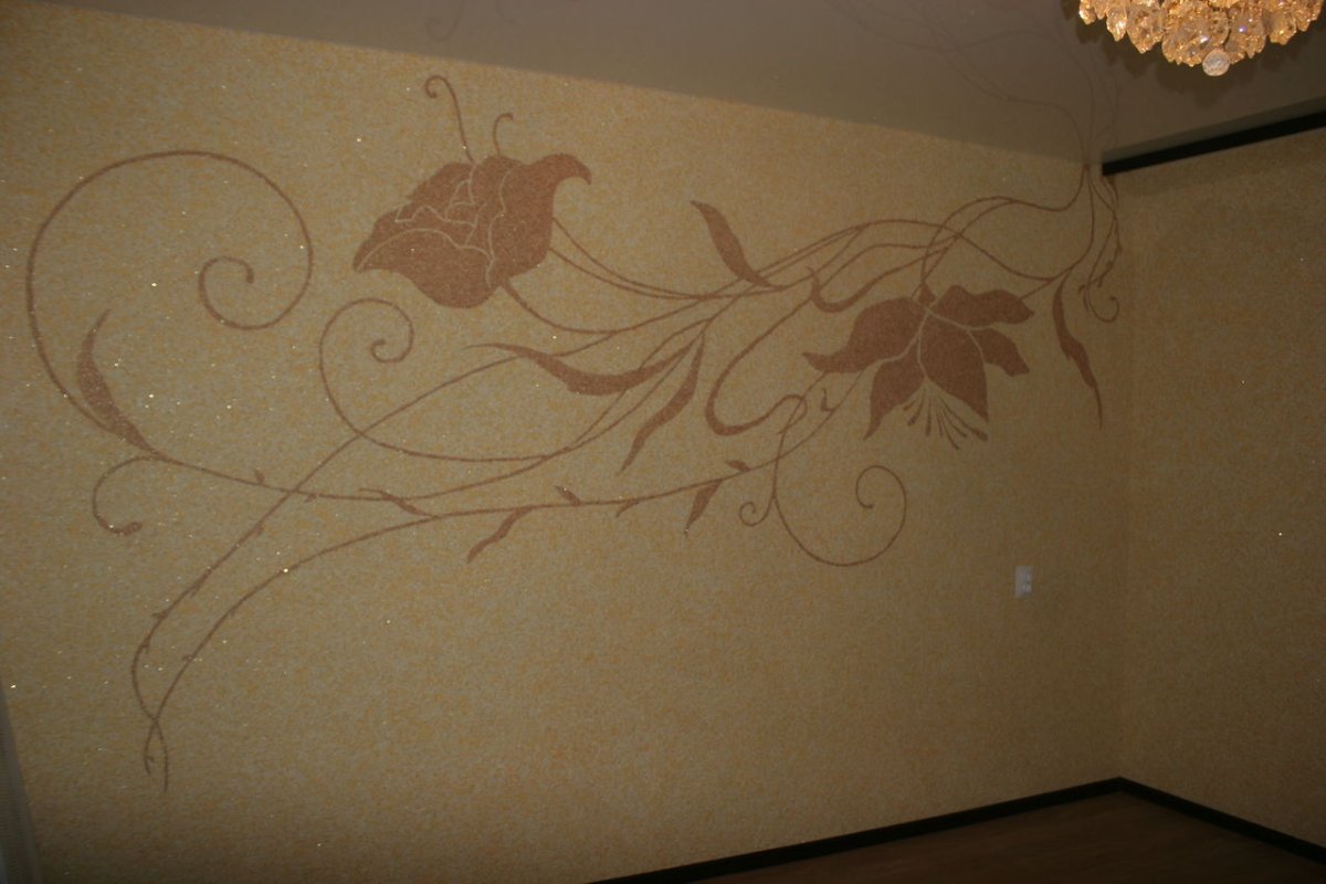 Орнамент для жидких обоев