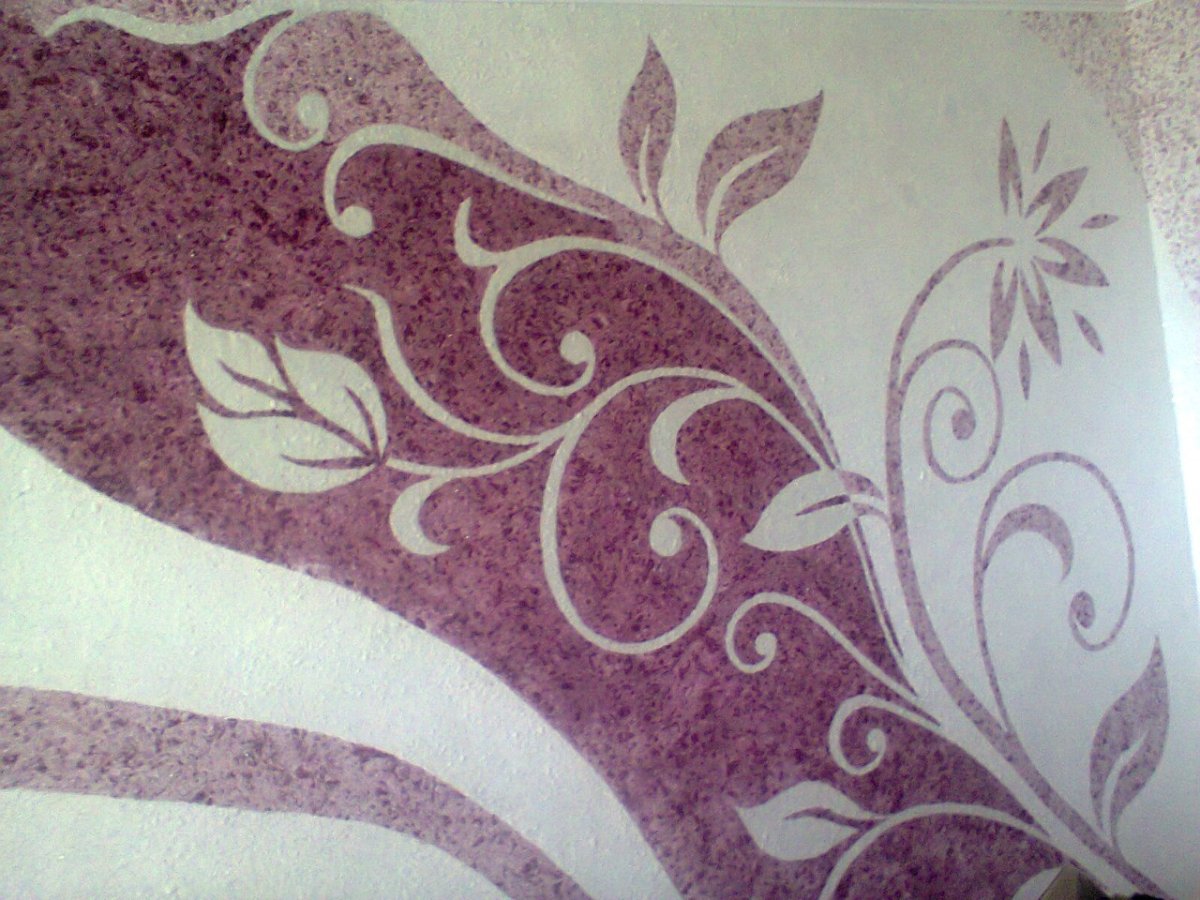 Декоративная штукатурка на стенах в детской