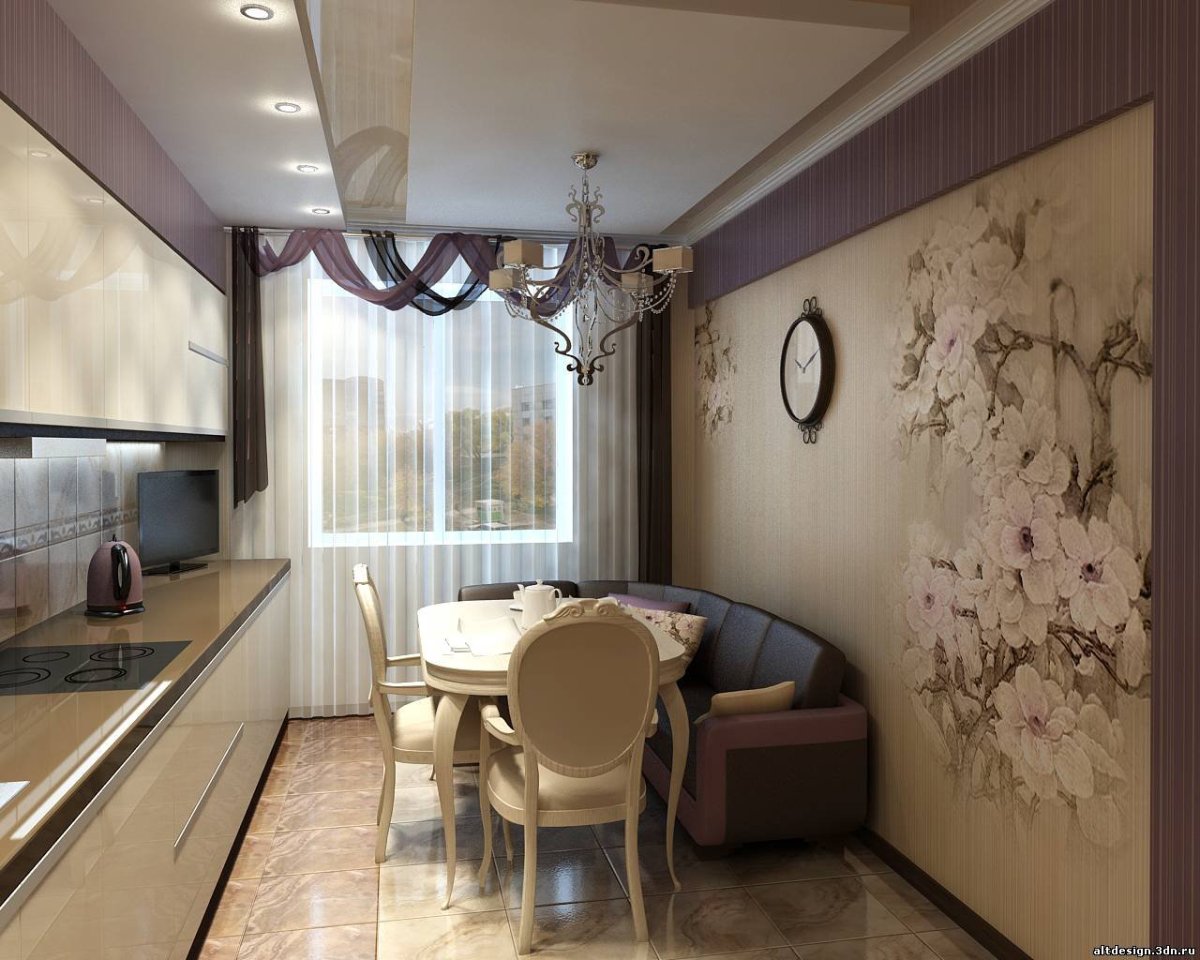 Небольшая кухня в классическом стиле