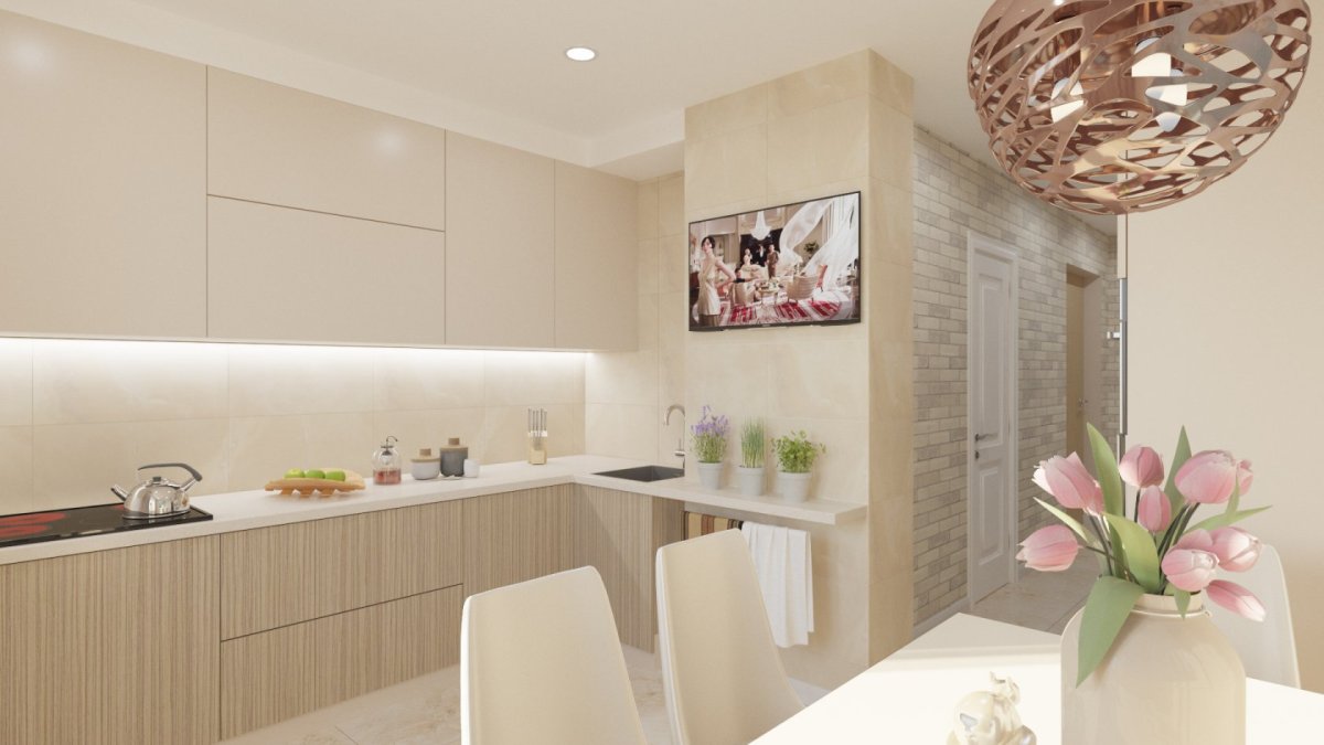 Фотообои на кухню обеденная зона