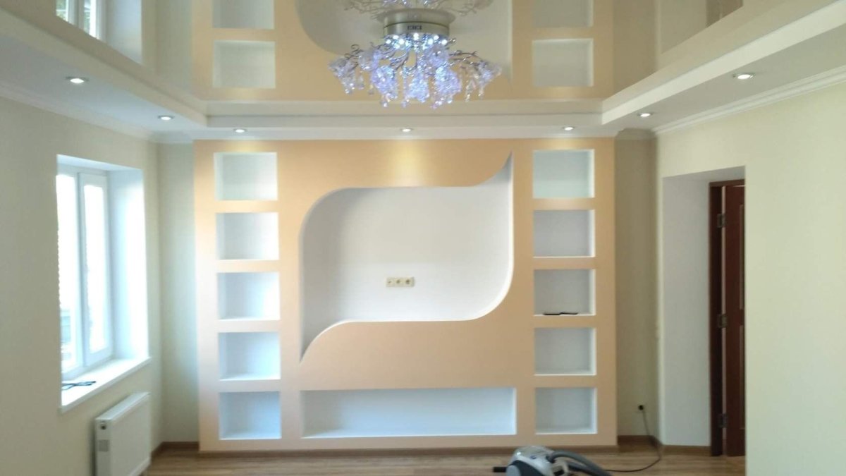 Обои на гипсокартон