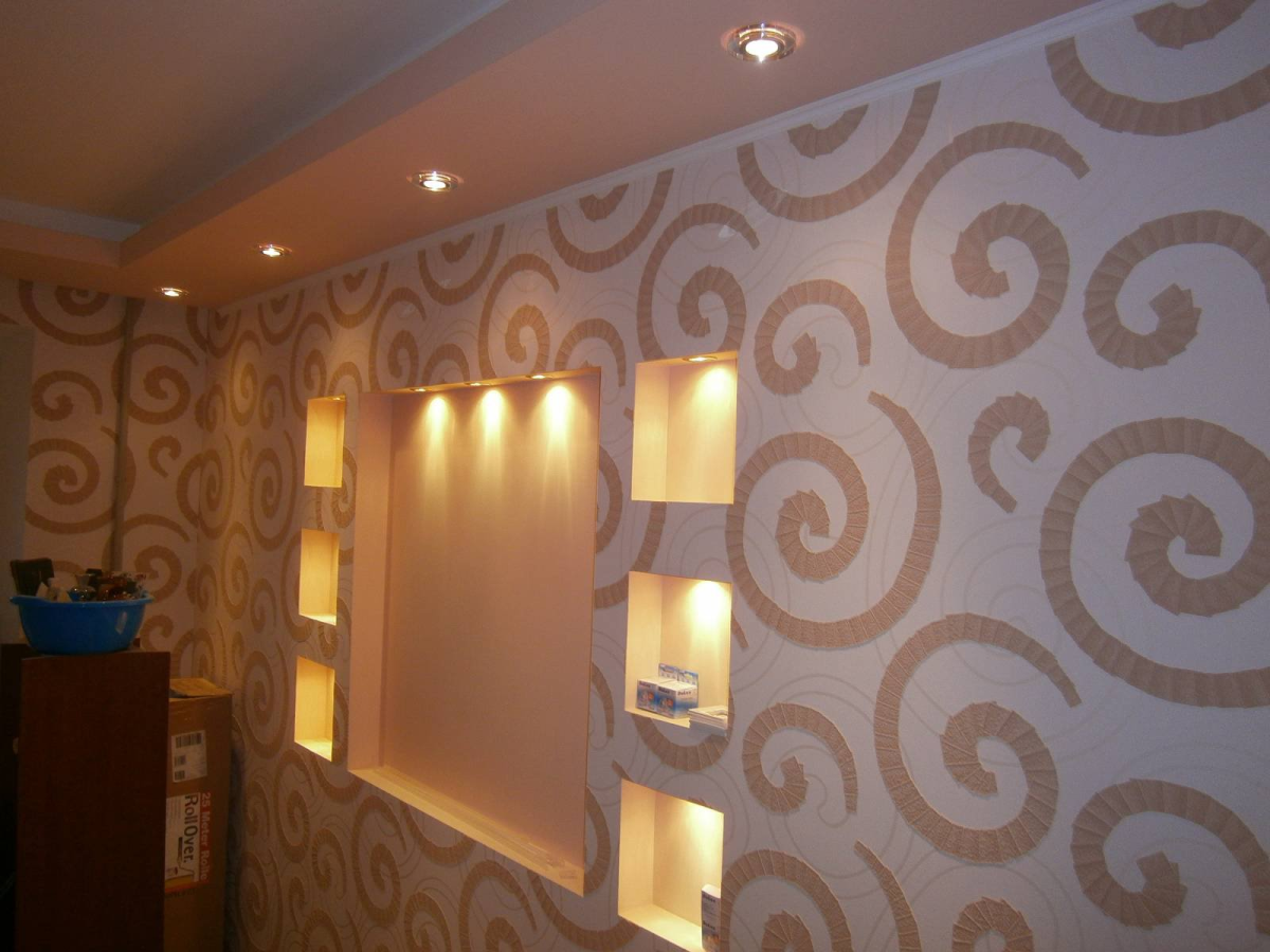 Обои в нишу