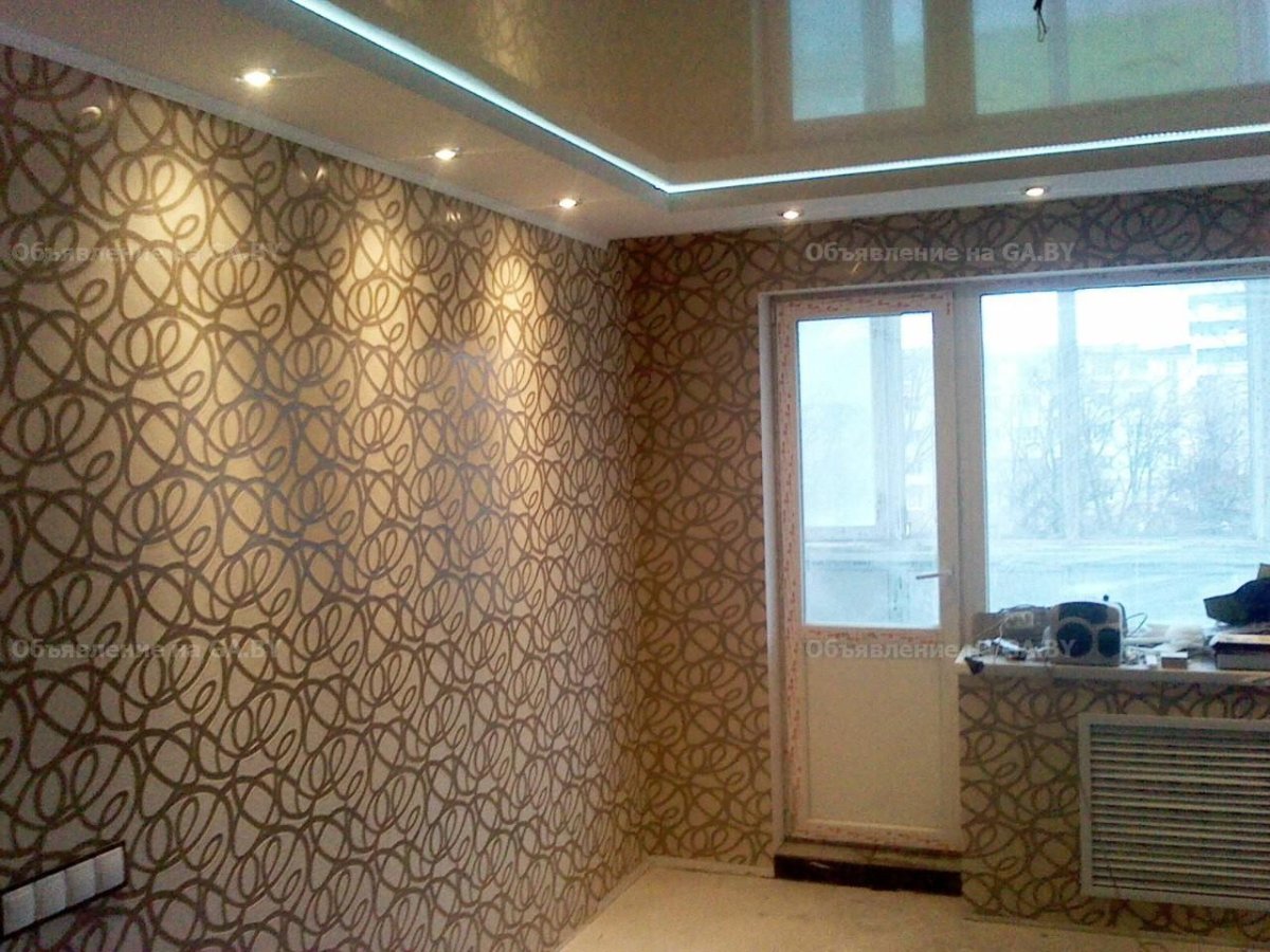 Интерьер спальни с гипсокартоном