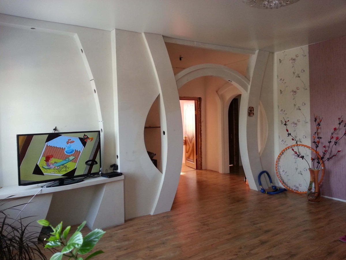 Дизайнерские перегородки из гипсокартона