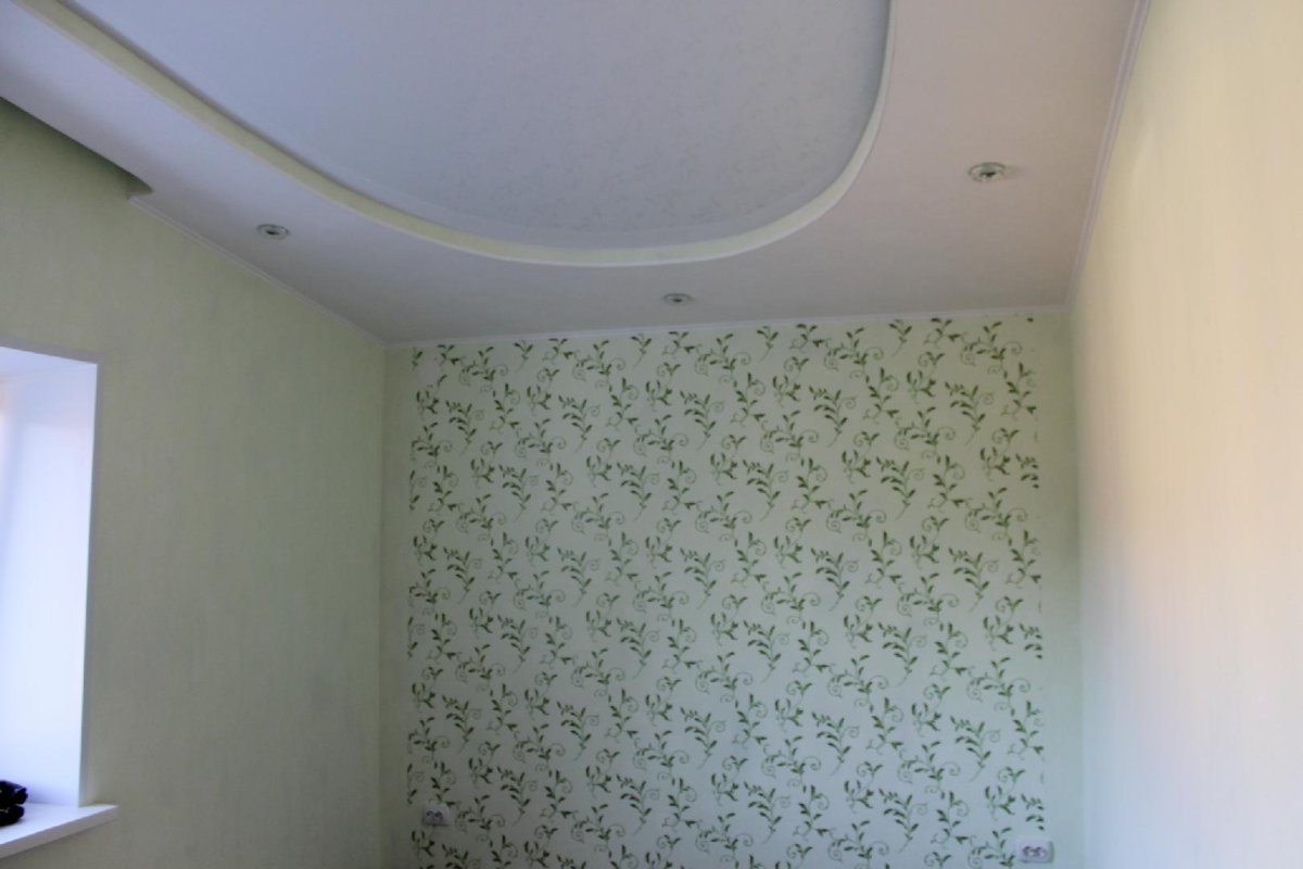 Гипсокартон с обоями готовый