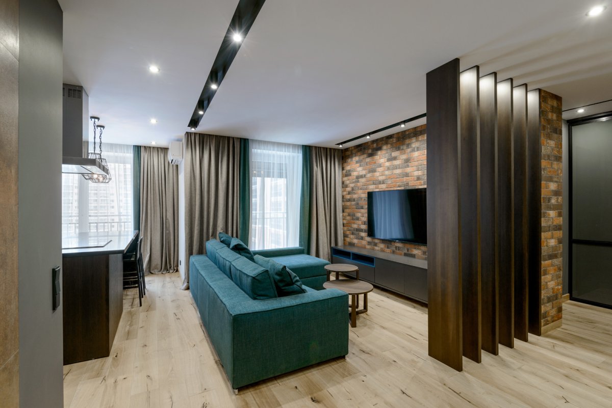 Деревянные перегородки в стиле лофт