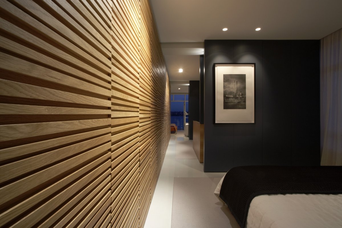 Шпонированные панели Wallhof Wood "тик"